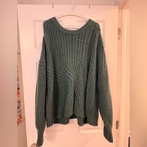 Old Navy Chunky Knit Green Sweater